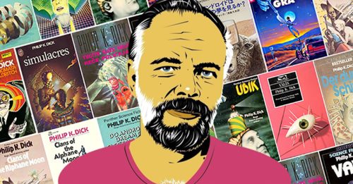 Montage pop-art Philip K. Dick