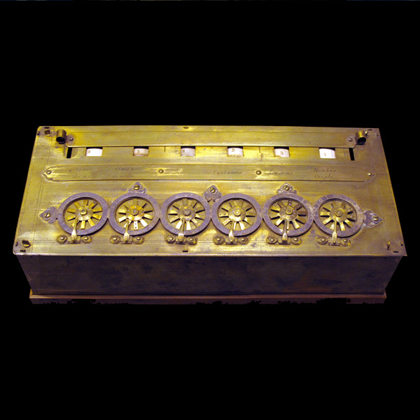 La pascaline, première machine à calculer inventée par Blaise Pascal