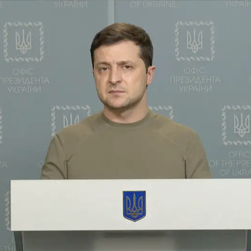 Deep fake de Volodymyr Zelensky en 2022