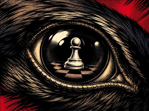Illustration de l'article de présentation de la nouvelle Le pion