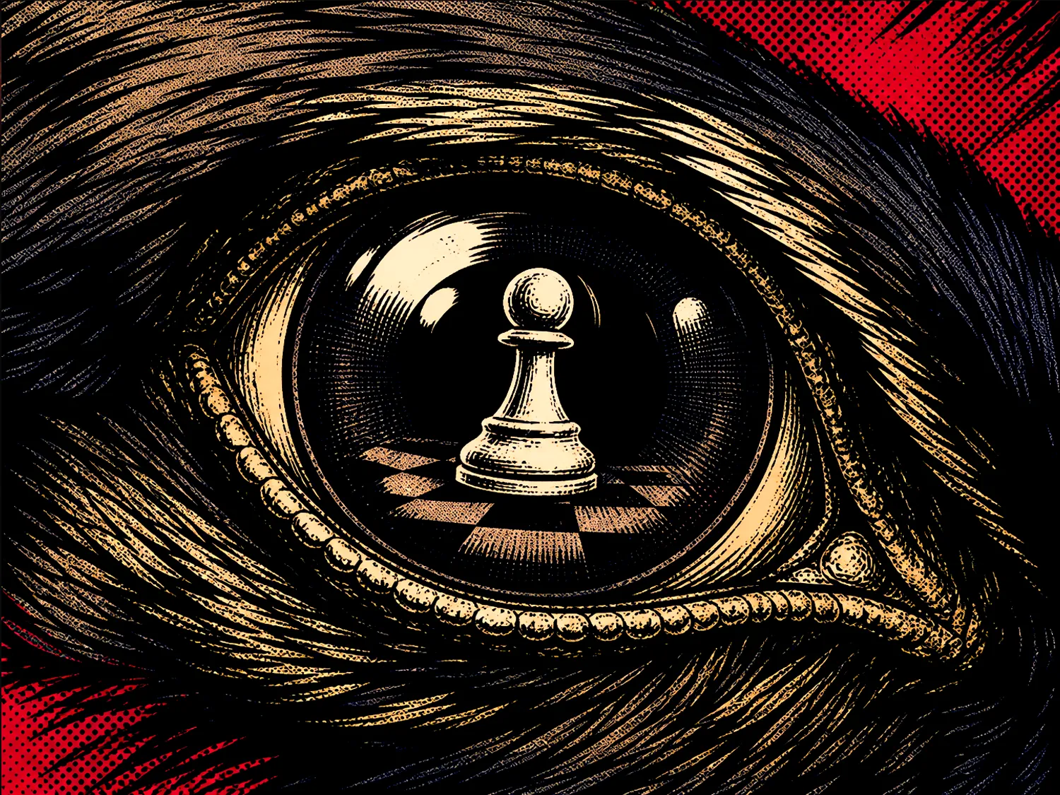 Illustration de l'article de présentation de la nouvelle Le pion
